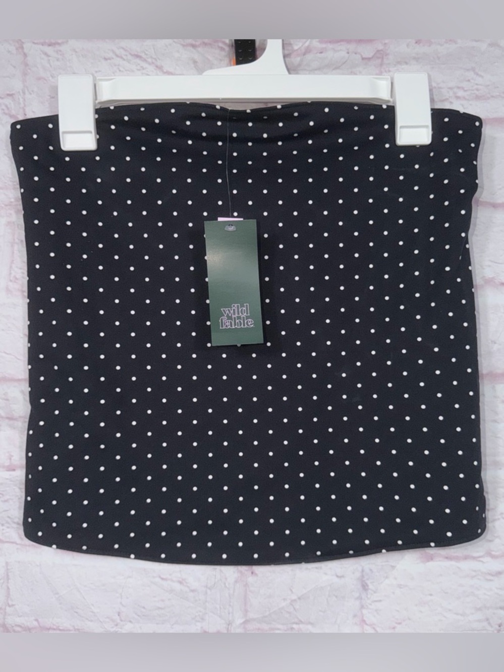 Wild Fable Reversible Polka Dot Tube Top Medium NWT